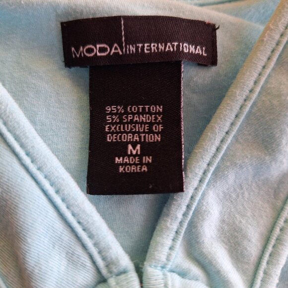 Vintage Victoria's Secret Keyhole Tank with Bralette-Light Blue - Picture 5 of 5